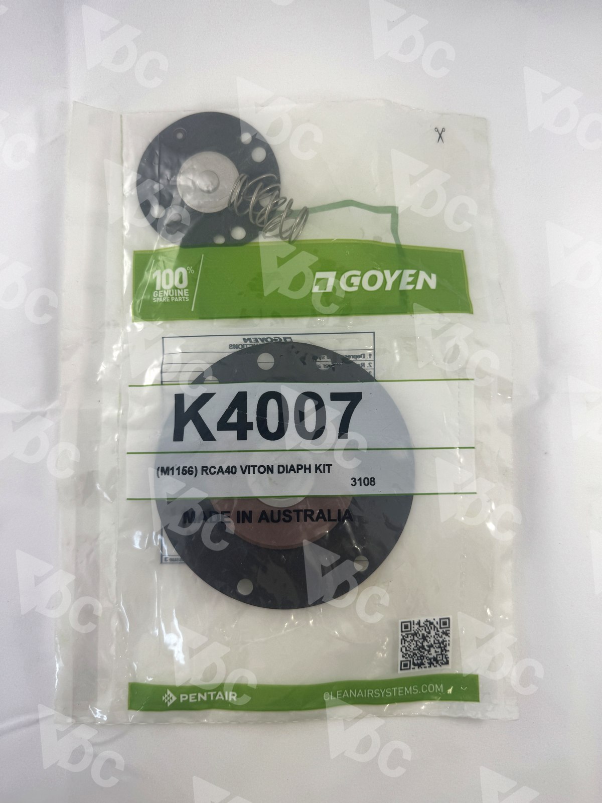 K4007 · RCA40 heavy-duty diaphragm kit