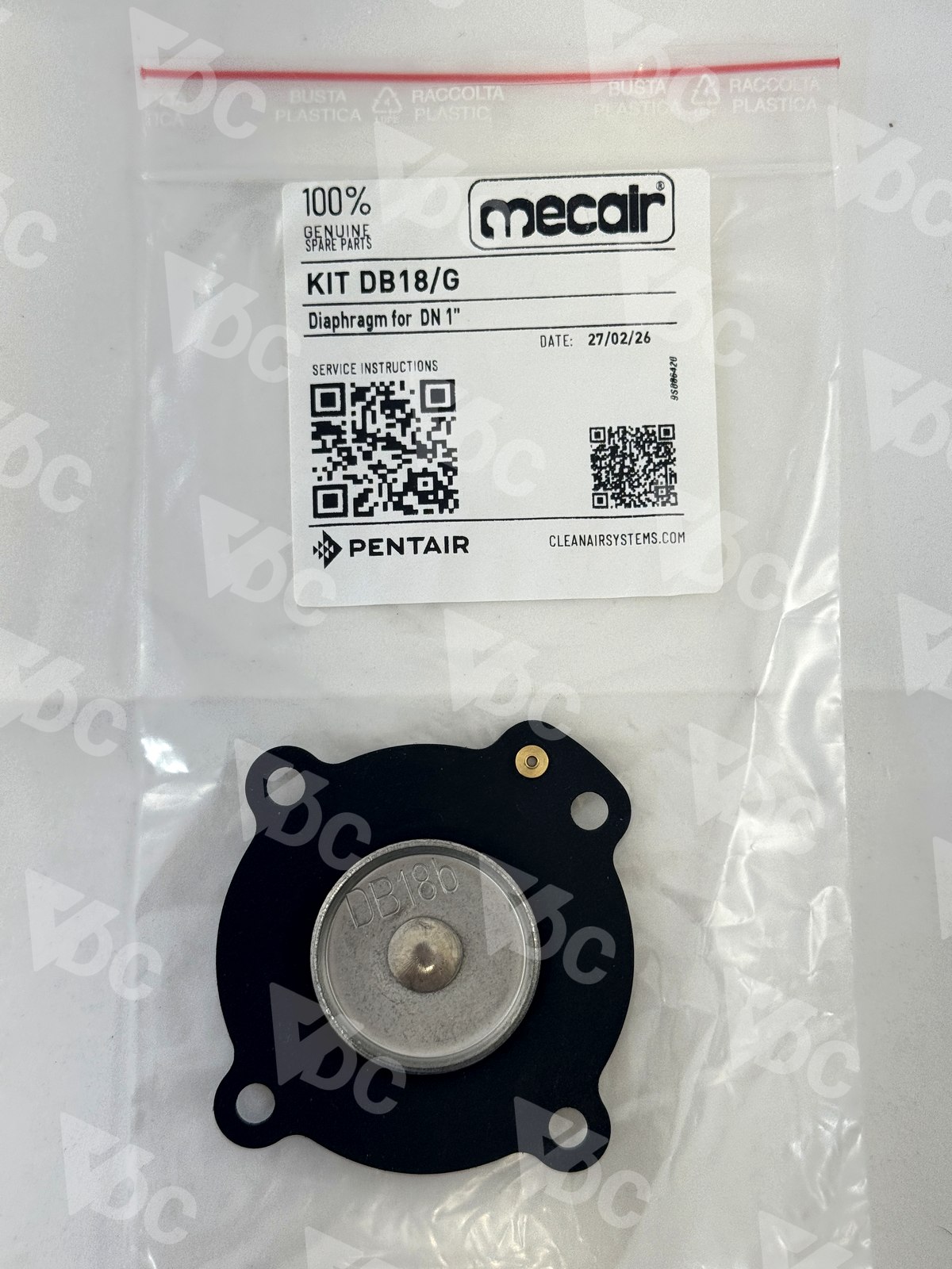 DB18-G · 200 Serie diaphragm kit
