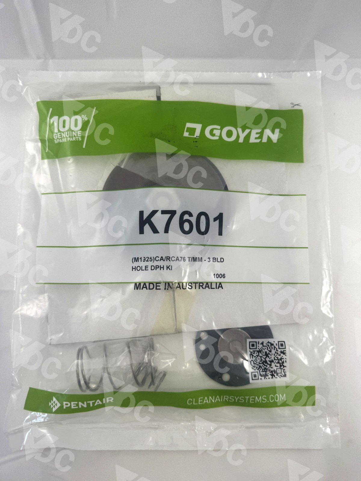 K7601 · RCA76 diaphragm kit