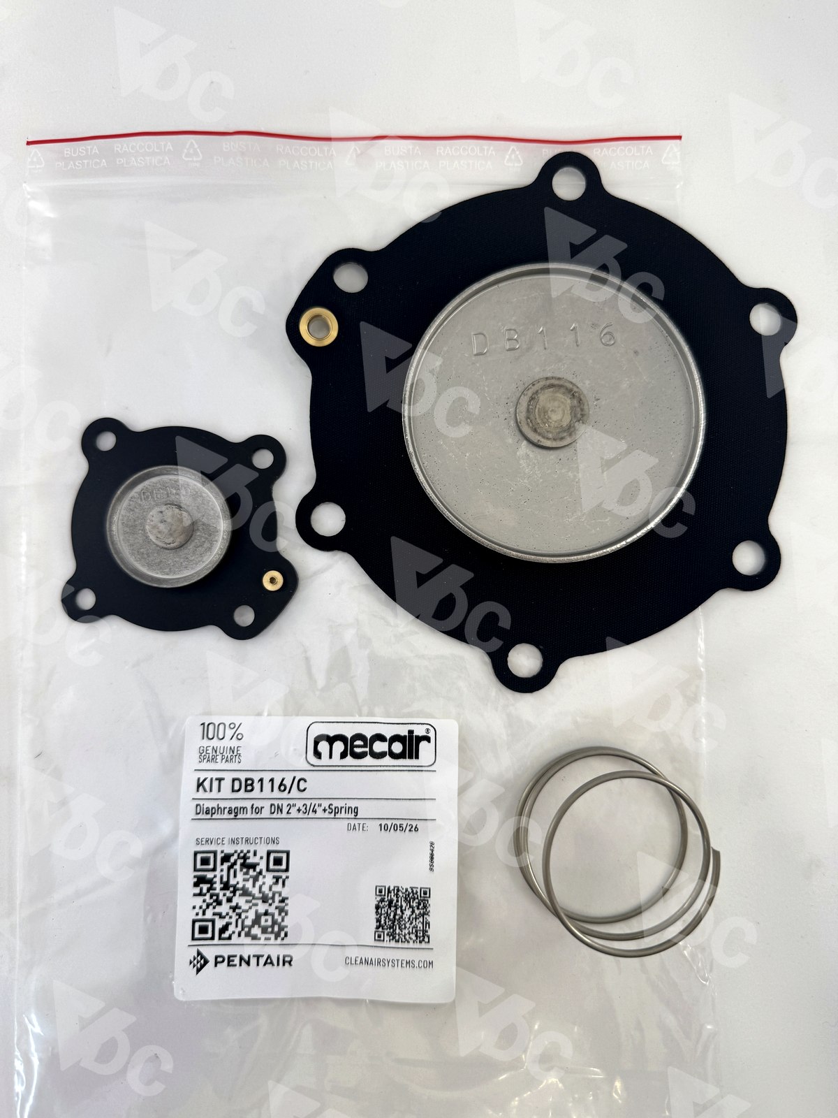 DB116-C · 300/400 Serie C diaphragm kit