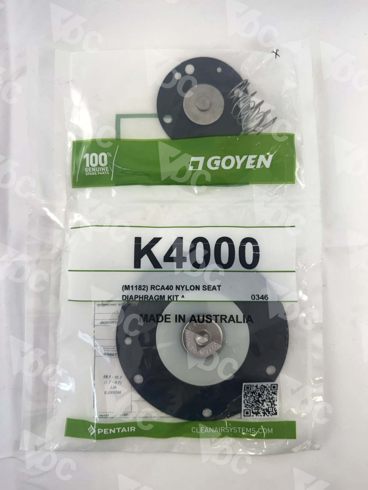 K4000 · RCA40 diaphragm kit