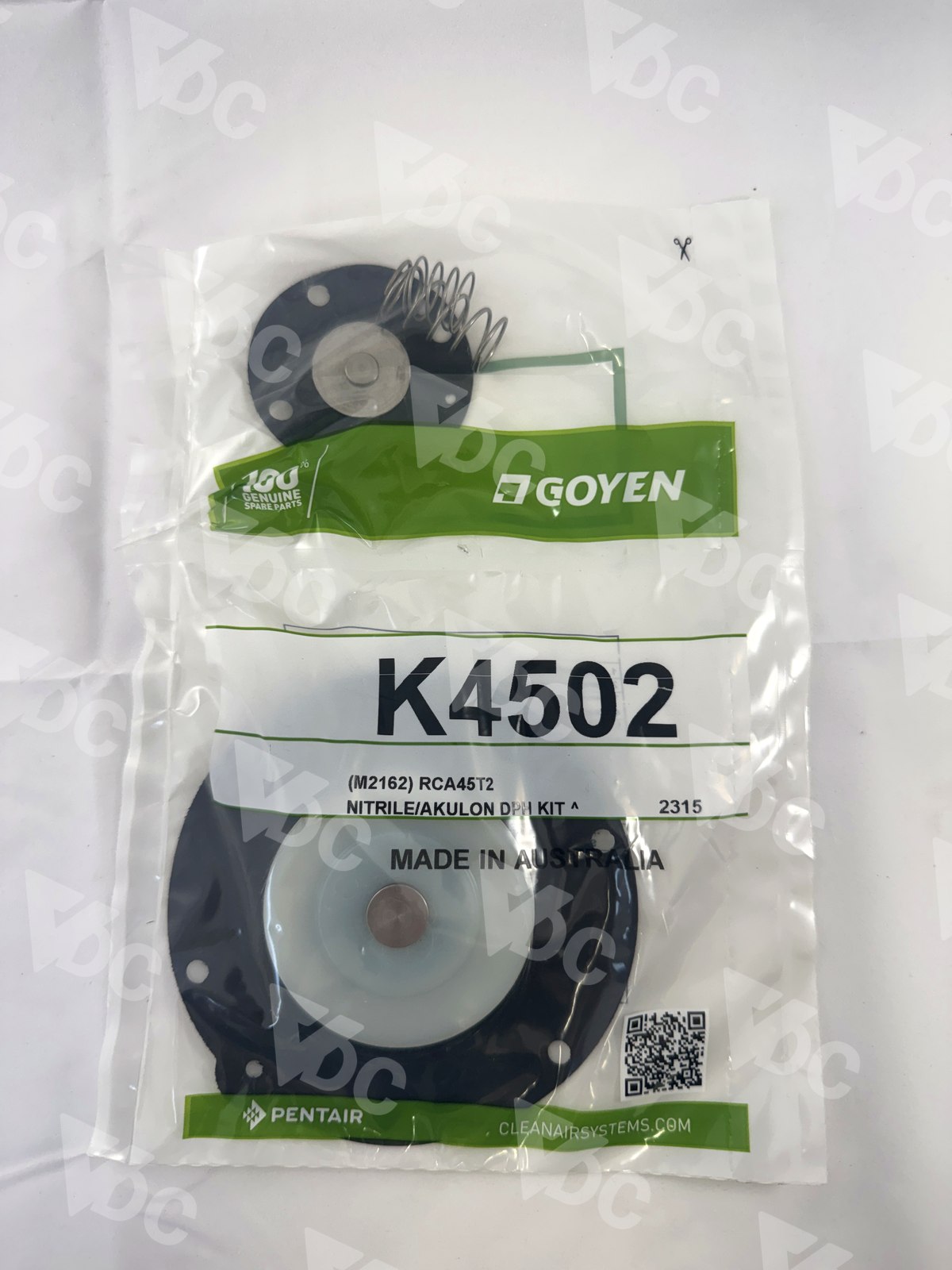 K4502 · RCA45 diaphragm kit